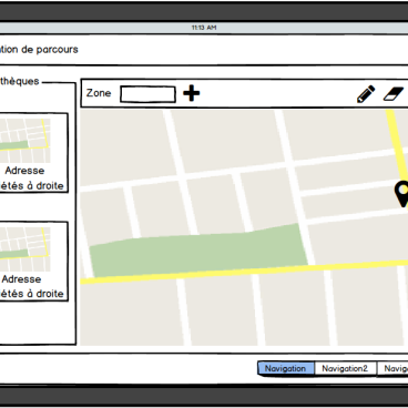 Interface for driving school in-vehicle system 